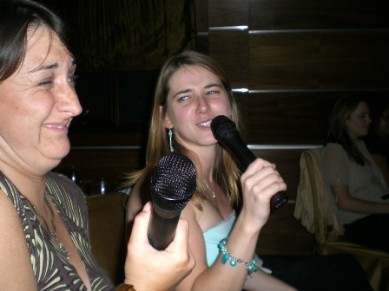 Hen party karaoke